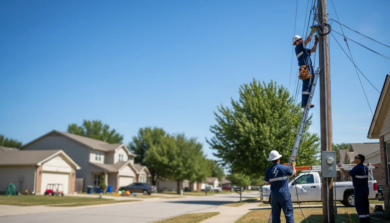 Residential electrician providing installation services in De Soto, WI